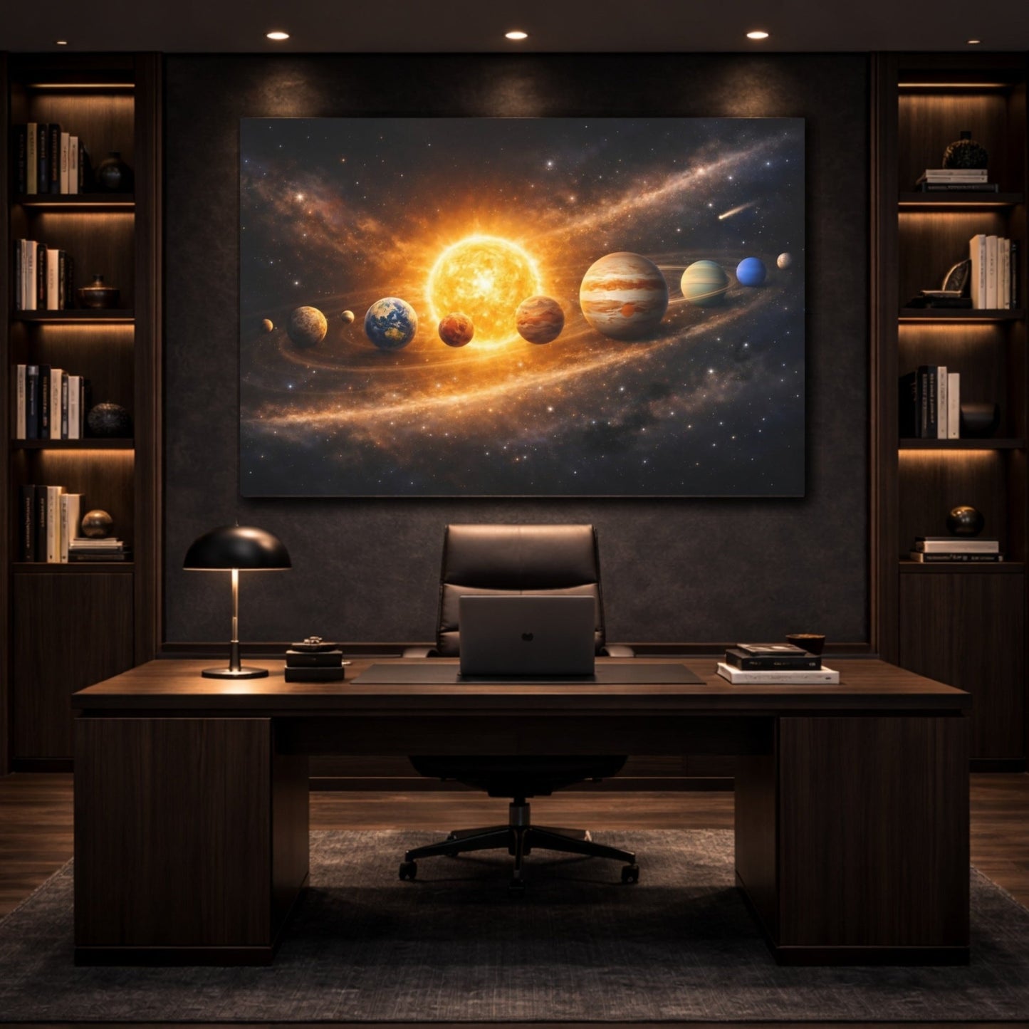 Science Fiction Solar System - Canvas Wall Art Print - YesArtYes