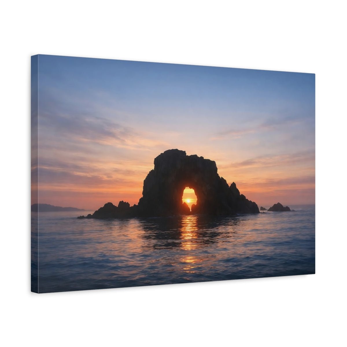 Seascape Cheese Sea Arch Nature - Canvas Wall Art Print - YesArtYes