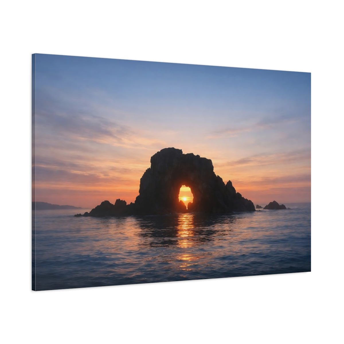 Seascape Cheese Sea Arch Nature - Canvas Wall Art Print - YesArtYes