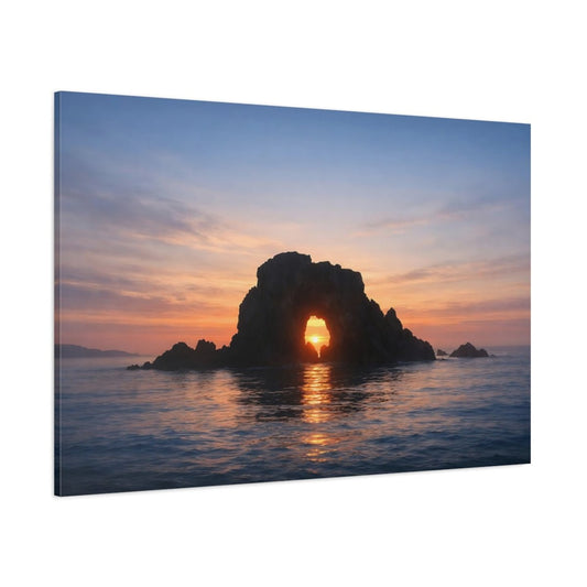 Seascape Cheese Sea Arch Nature - Canvas Wall Art Print - YesArtYes