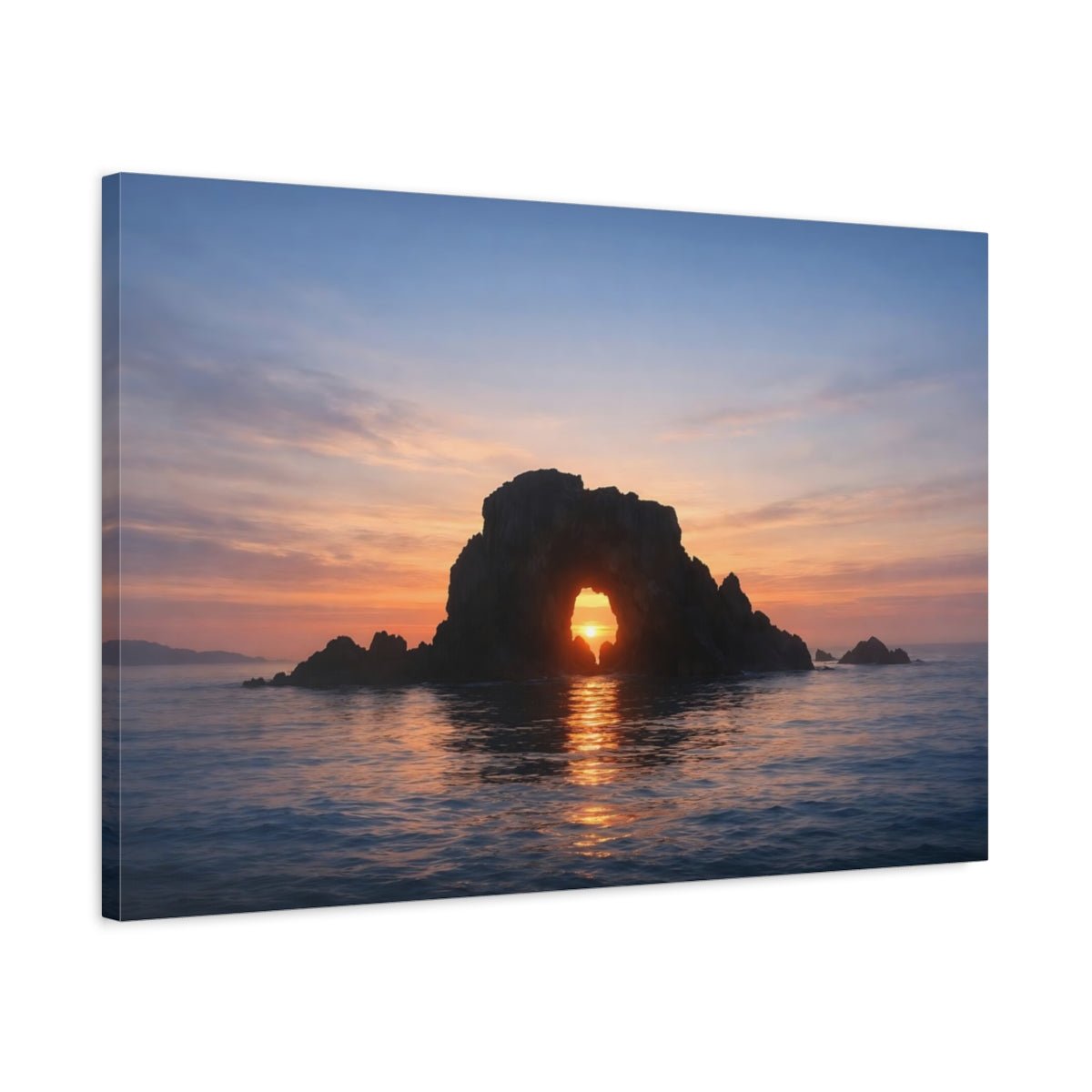 Seascape Cheese Sea Arch Nature - Canvas Wall Art Print - YesArtYes