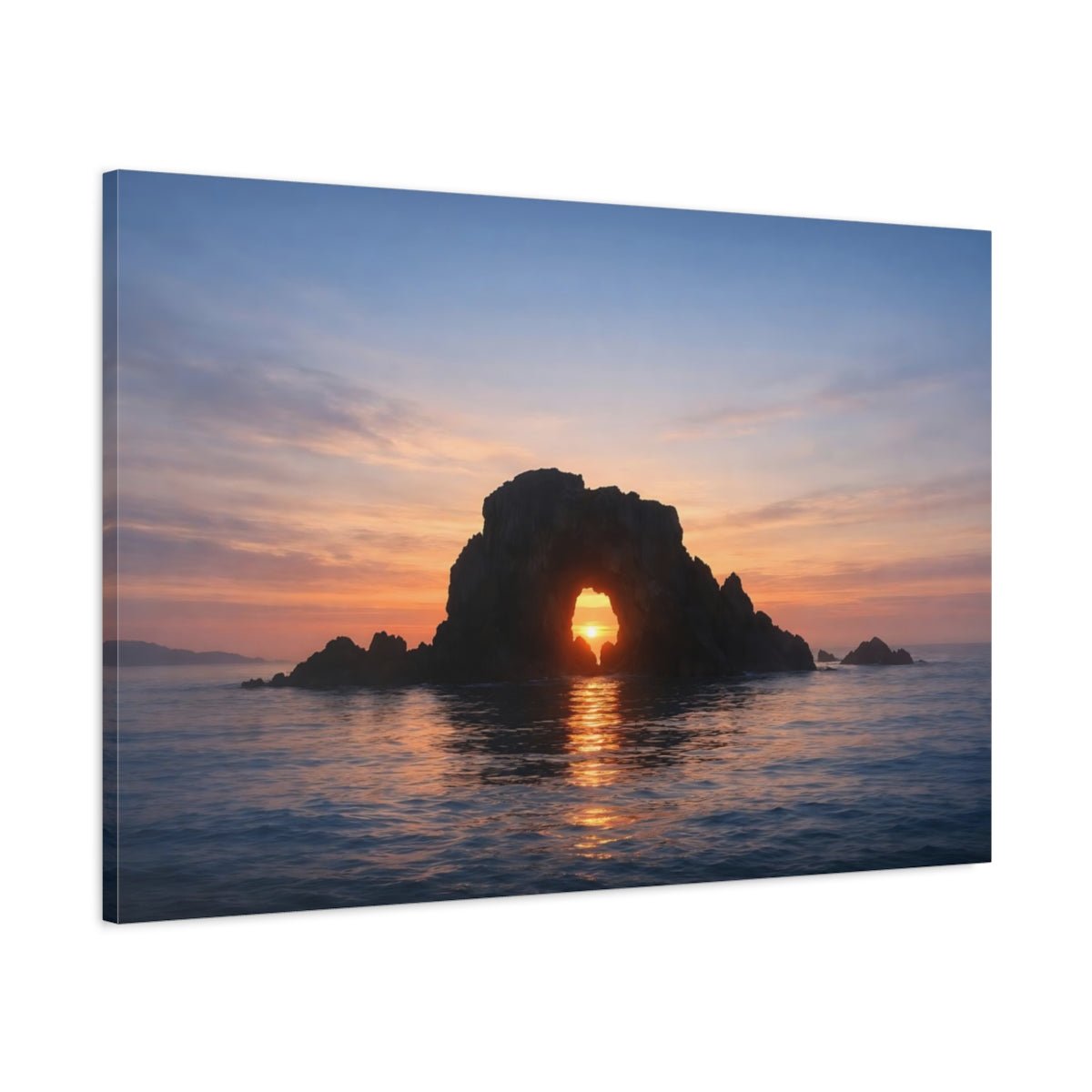 Seascape Cheese Sea Arch Nature - Canvas Wall Art Print - YesArtYes