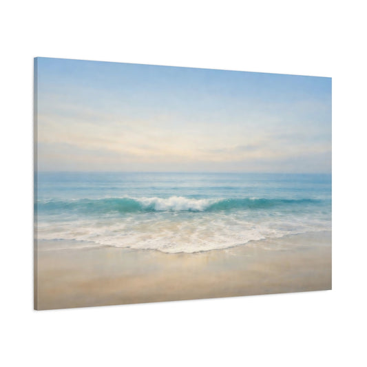 Seascape Line Abstract shown as stretched canvas wall art