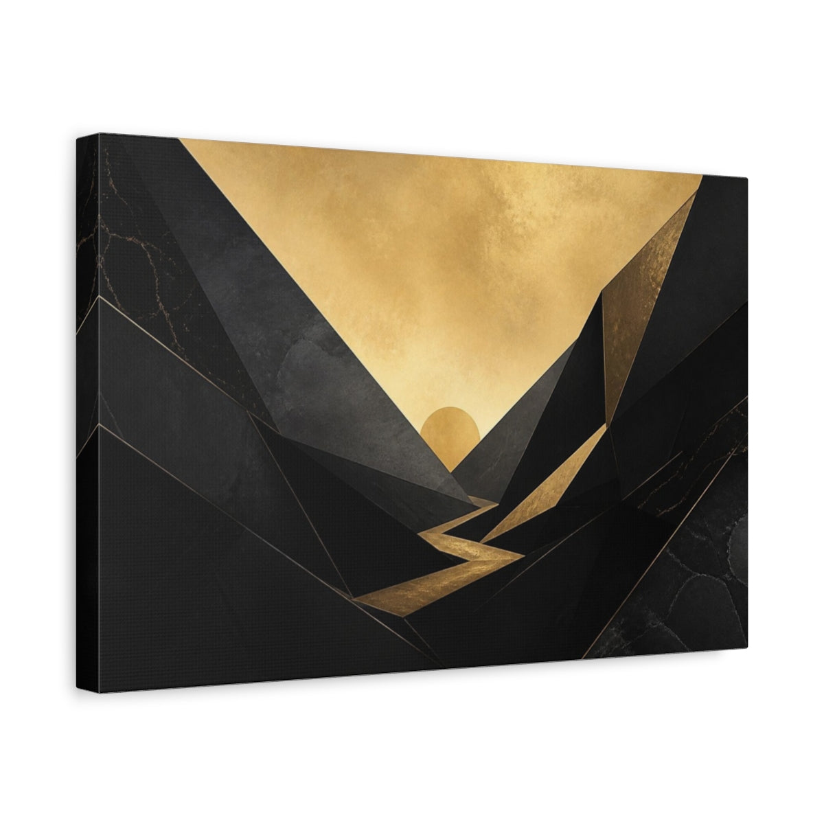 Side Mockup 4. Secret Gold Valley shown as canvas print