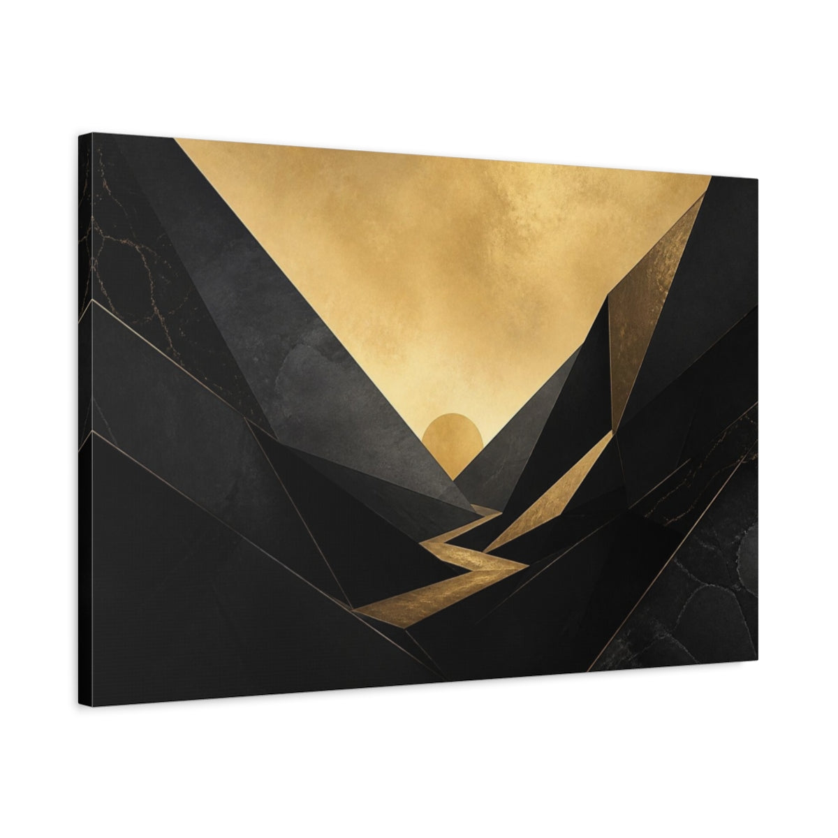 Side Mockup 2. Secret Gold Valley shown as canvas print