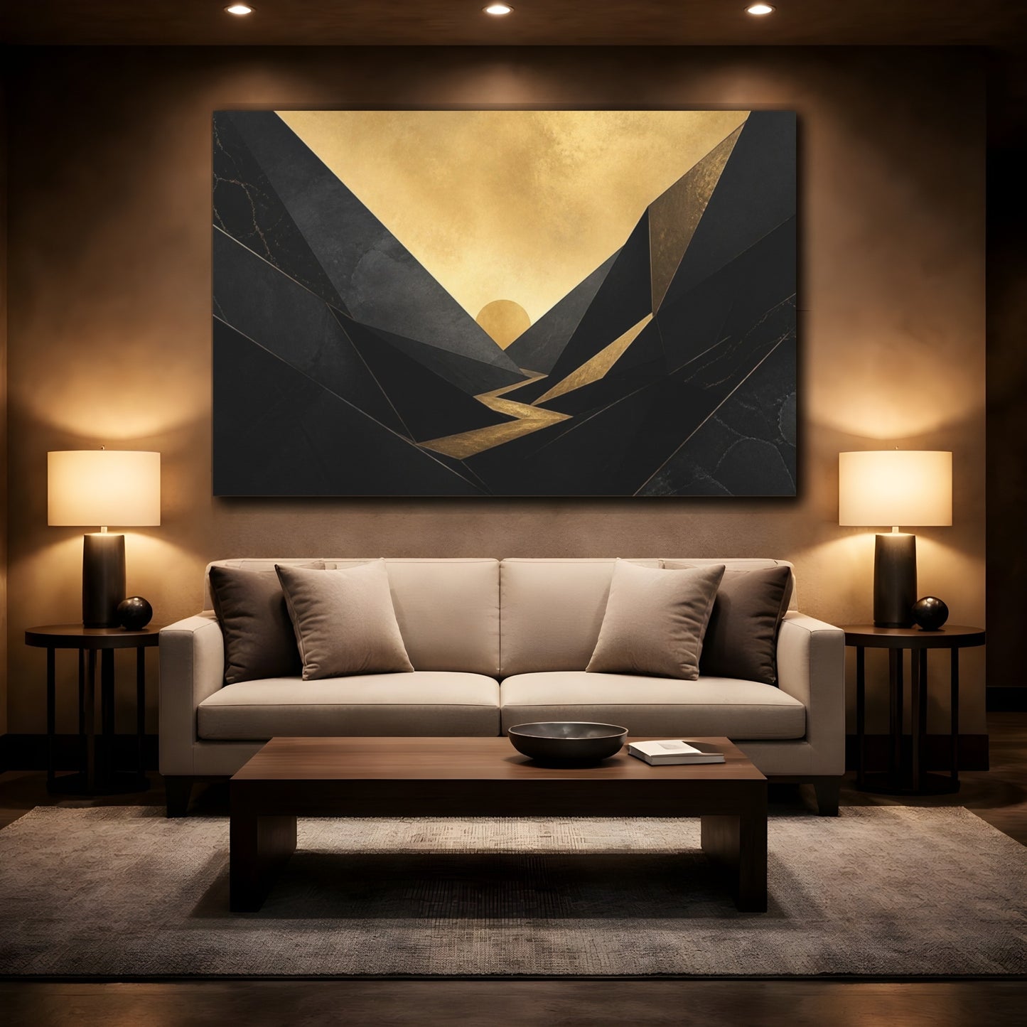 Mockup 2. Secret Gold Valley shown as canvas print