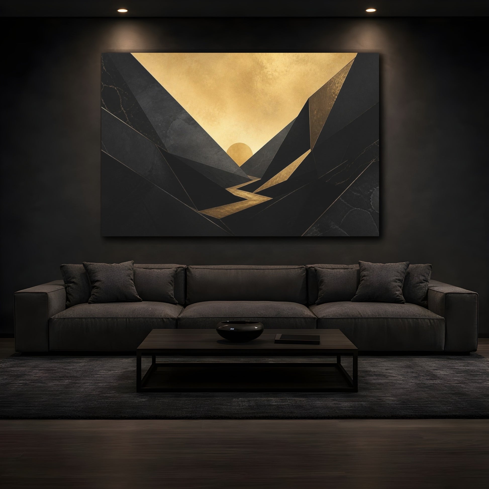 Mockup 3. Secret Gold Valley shown as canvas print