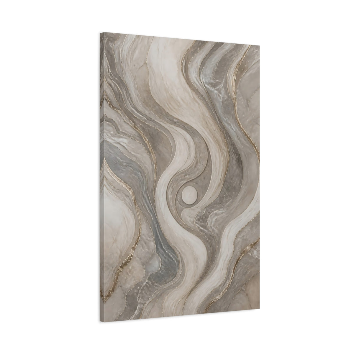 Main Mockup. Serene Marble Swirl shown as canvas print