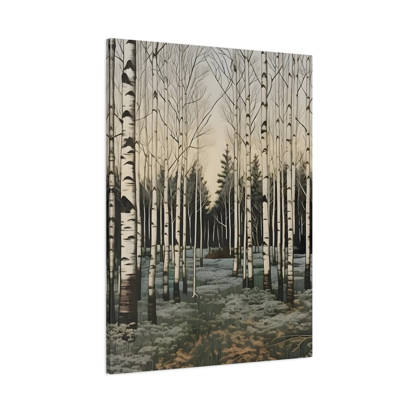 Snow Winter Forest Canvas Print Wall Art Home Decor - YesArtYes
