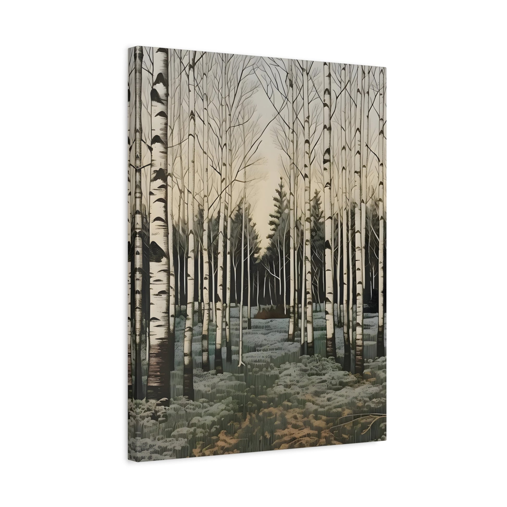 Snow Winter Forest Canvas Print Wall Art Home Decor - YesArtYes