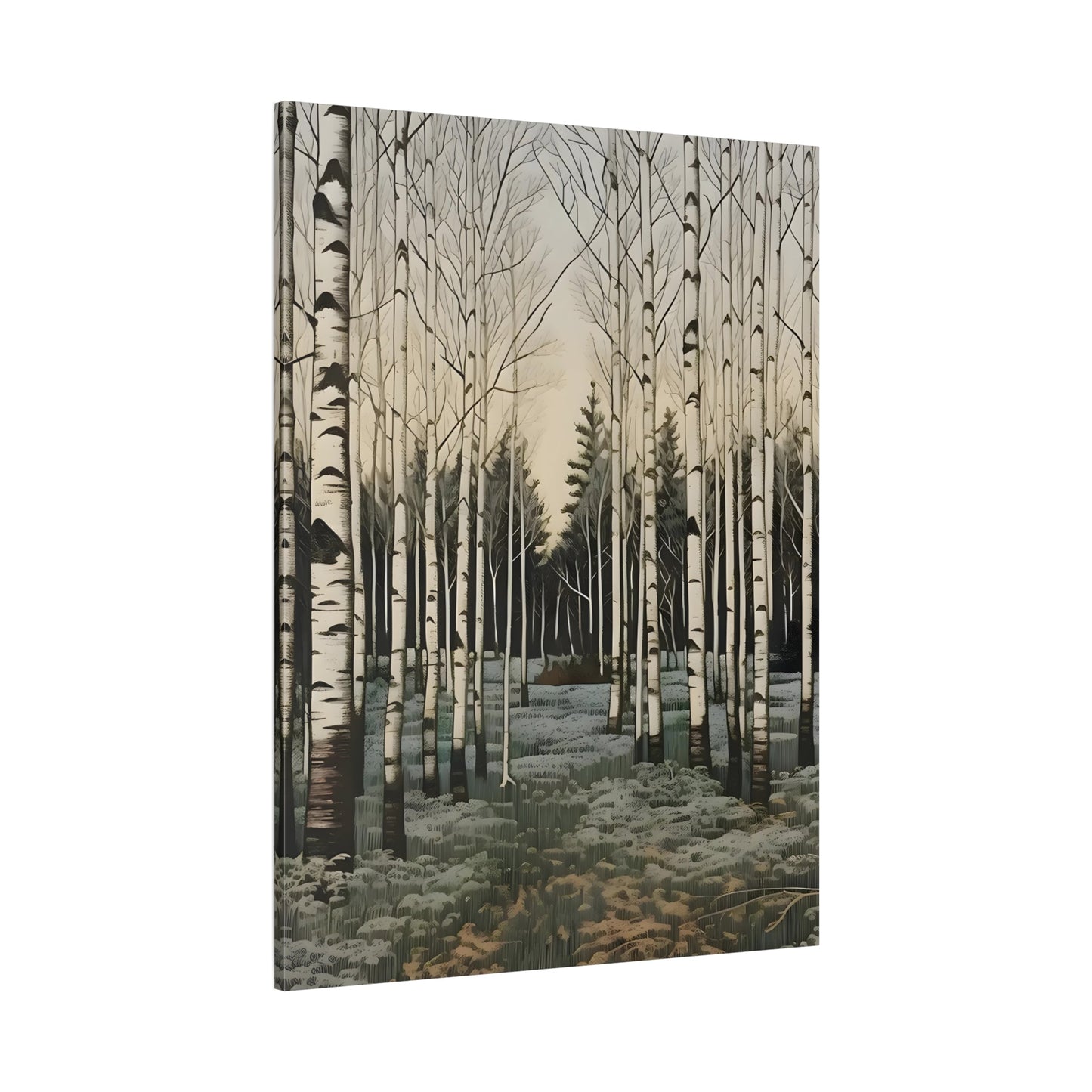 Snow Winter Forest Canvas Print Wall Art Home Decor - YesArtYes