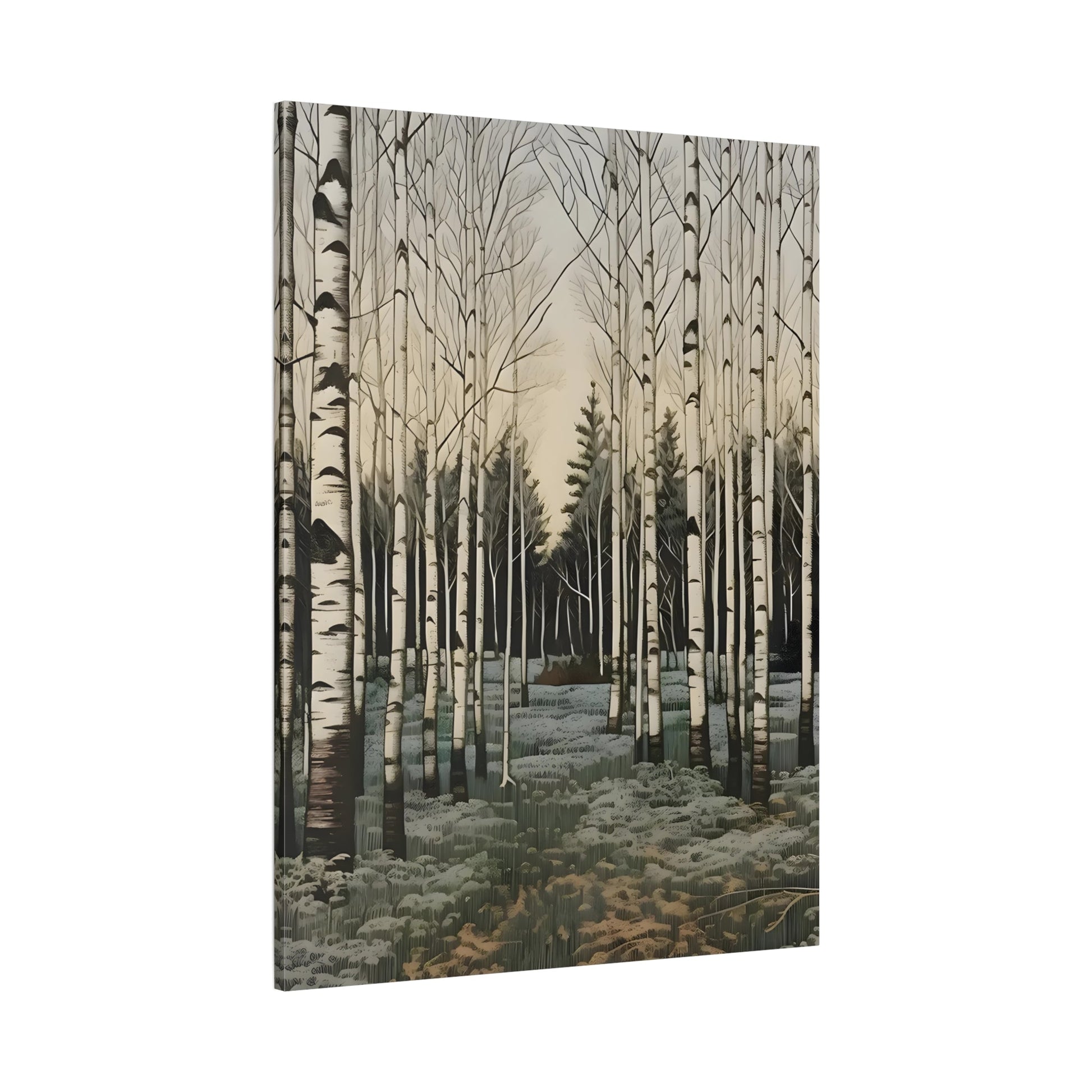 Snow Winter Forest Canvas Print Wall Art Home Decor - YesArtYes