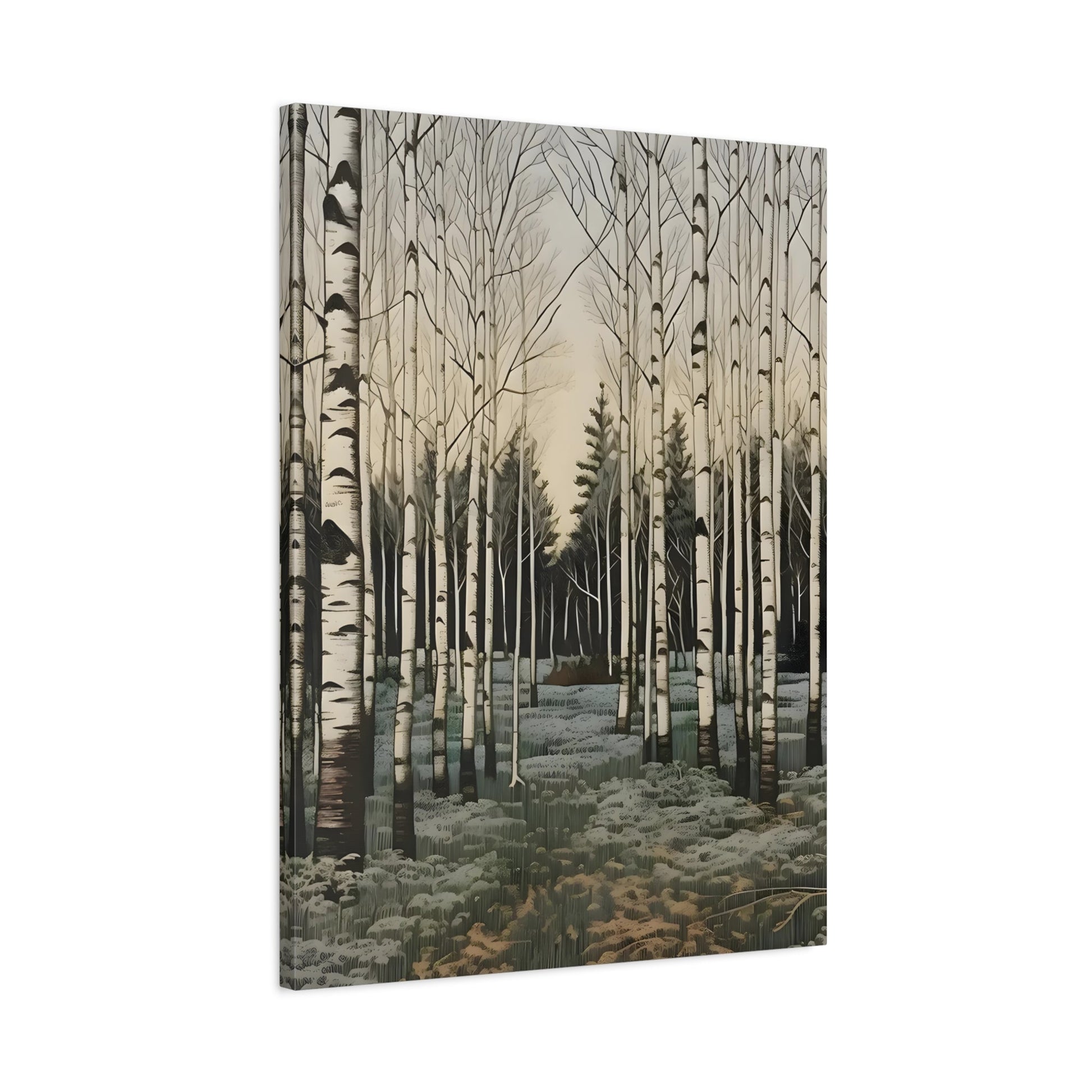 Snow Winter Forest Canvas Print Wall Art Home Decor - YesArtYes