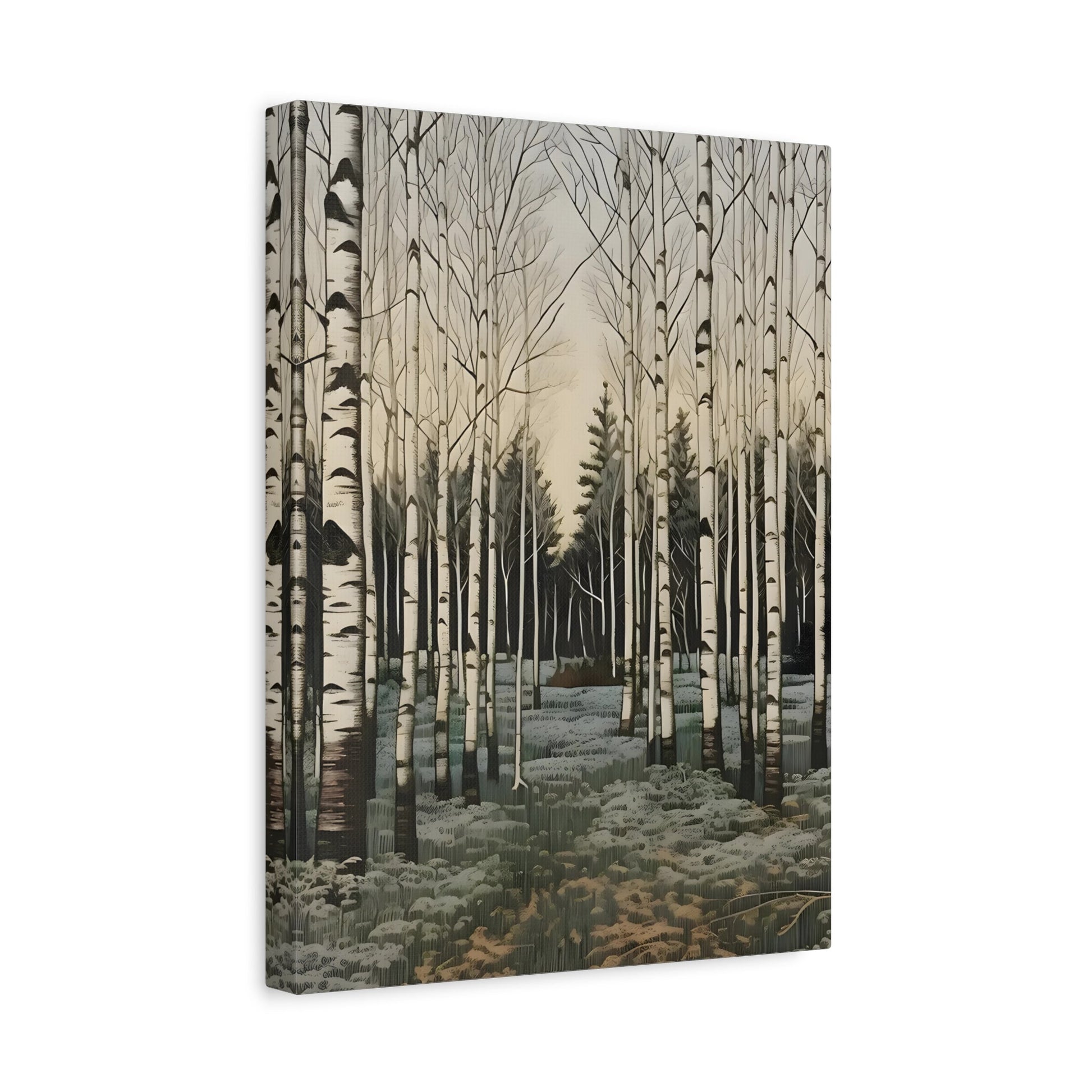 Snow Winter Forest Canvas Print Wall Art Home Decor - YesArtYes