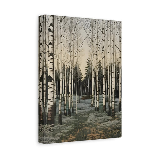 Snow Winter Forest Canvas Print Wall Art Home Decor - YesArtYes