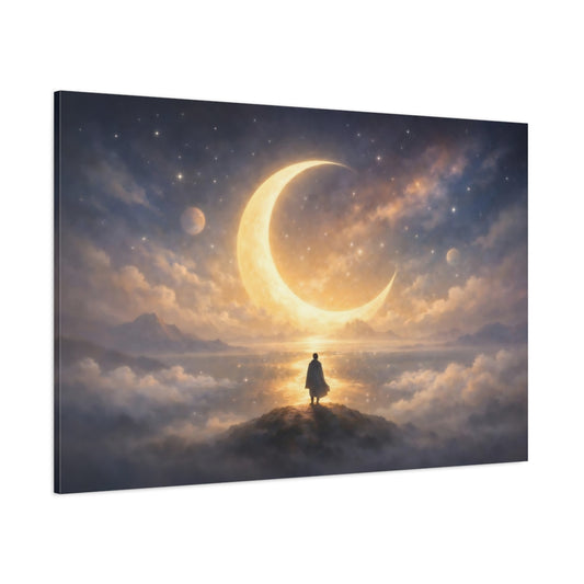 Soft Dreamscape Celestial shown as stretched canvas wall art