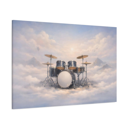 Soft Dreamscape Drum Set shown as stretched canvas wall art