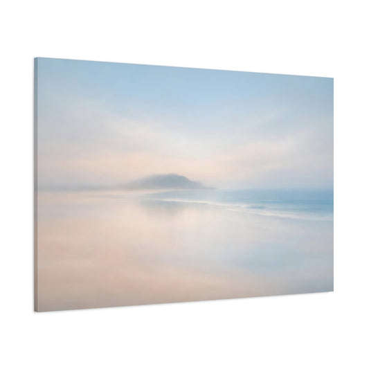 Soft Dreamscape Landscape Beach shown as stretched canvas wall art