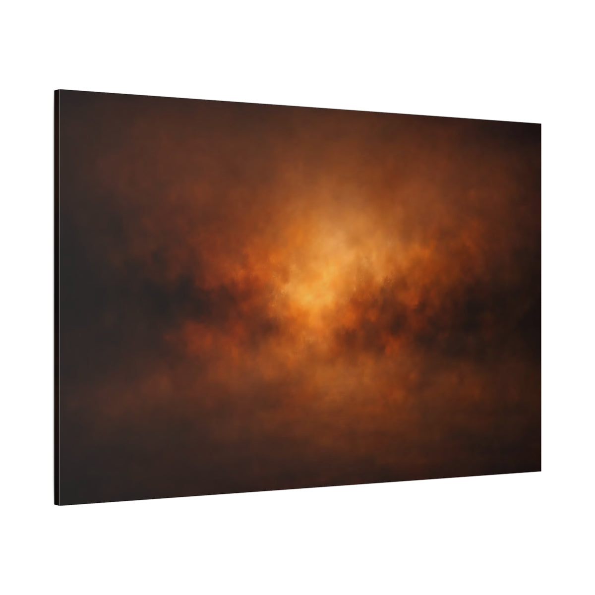 Soft Matte Dark Whiskey shown as stretched canvas wall art
