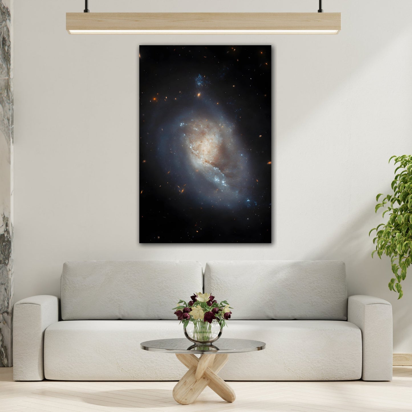 Spiral Galaxy Splendor Wall Art - Cosmic NASA Masterpiece Canvas Print