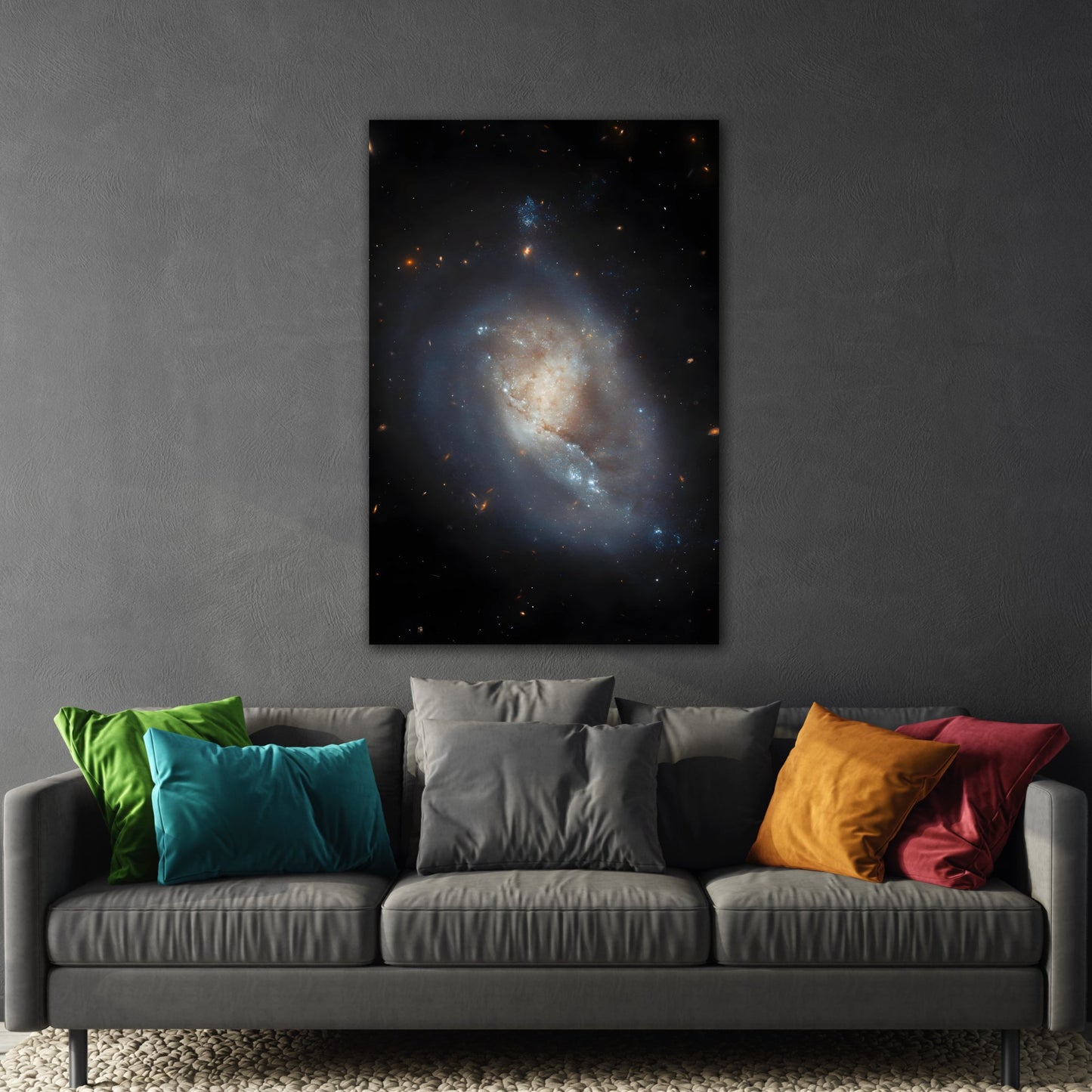 Spiral Galaxy Splendor Wall Art - Cosmic NASA Masterpiece Canvas Print