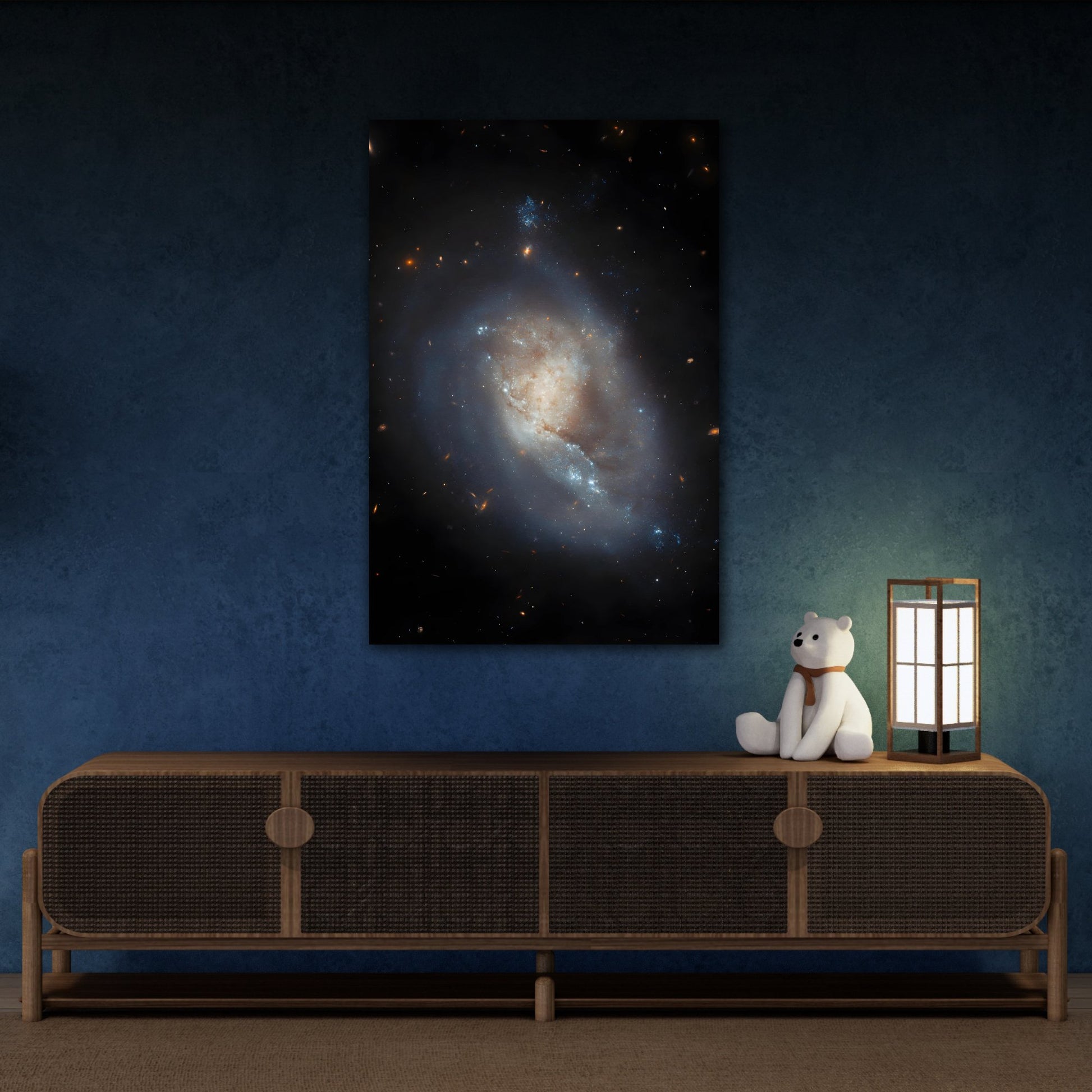 Spiral Galaxy Splendor Wall Art - Cosmic NASA Masterpiece Canvas Print