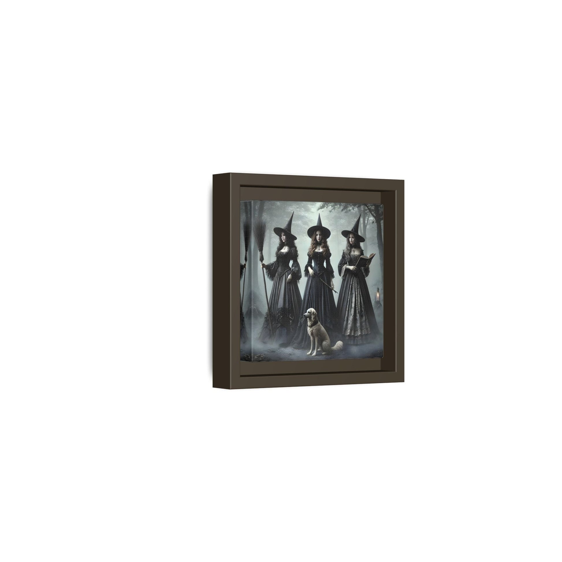 Spooky Hell Witches Canvas Wall Art Print, Antique Vintage Victorian Era Prints - YesArtYes