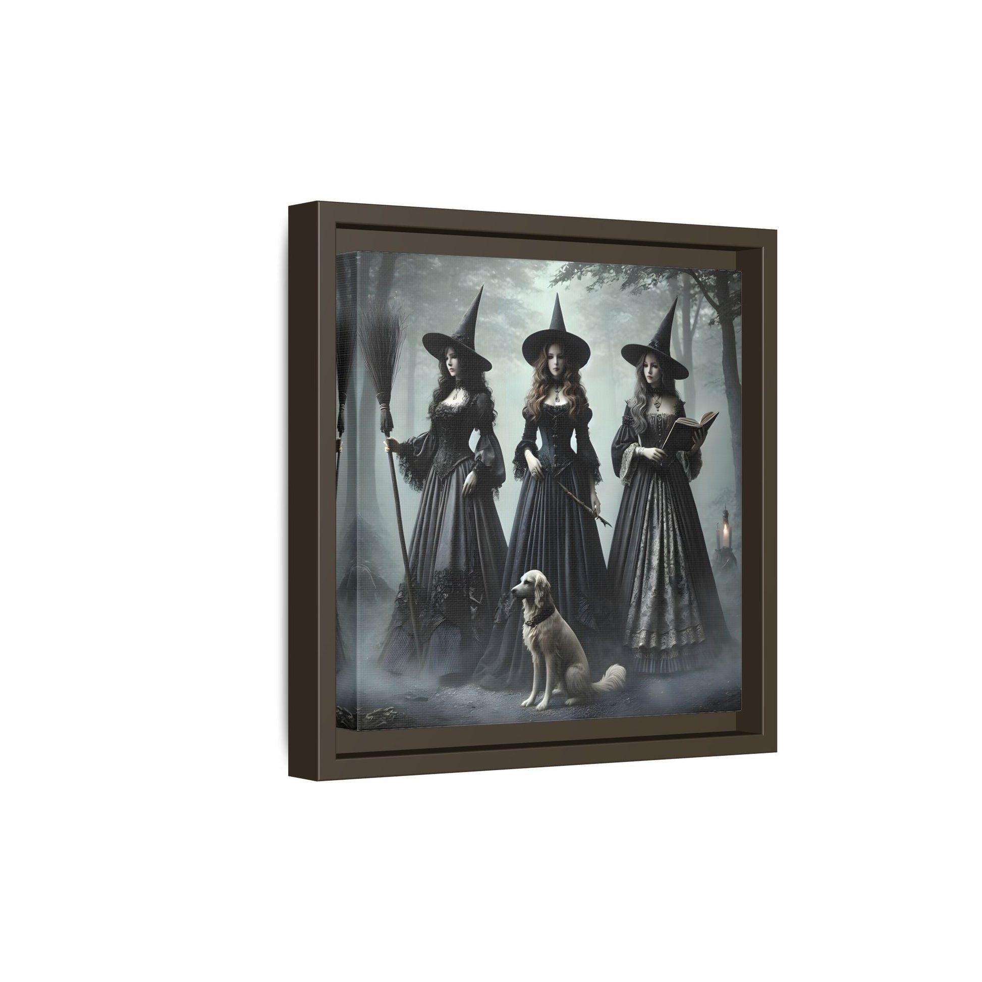 Spooky Hell Witches Canvas Wall Art Print, Antique Vintage Victorian Era Prints - YesArtYes