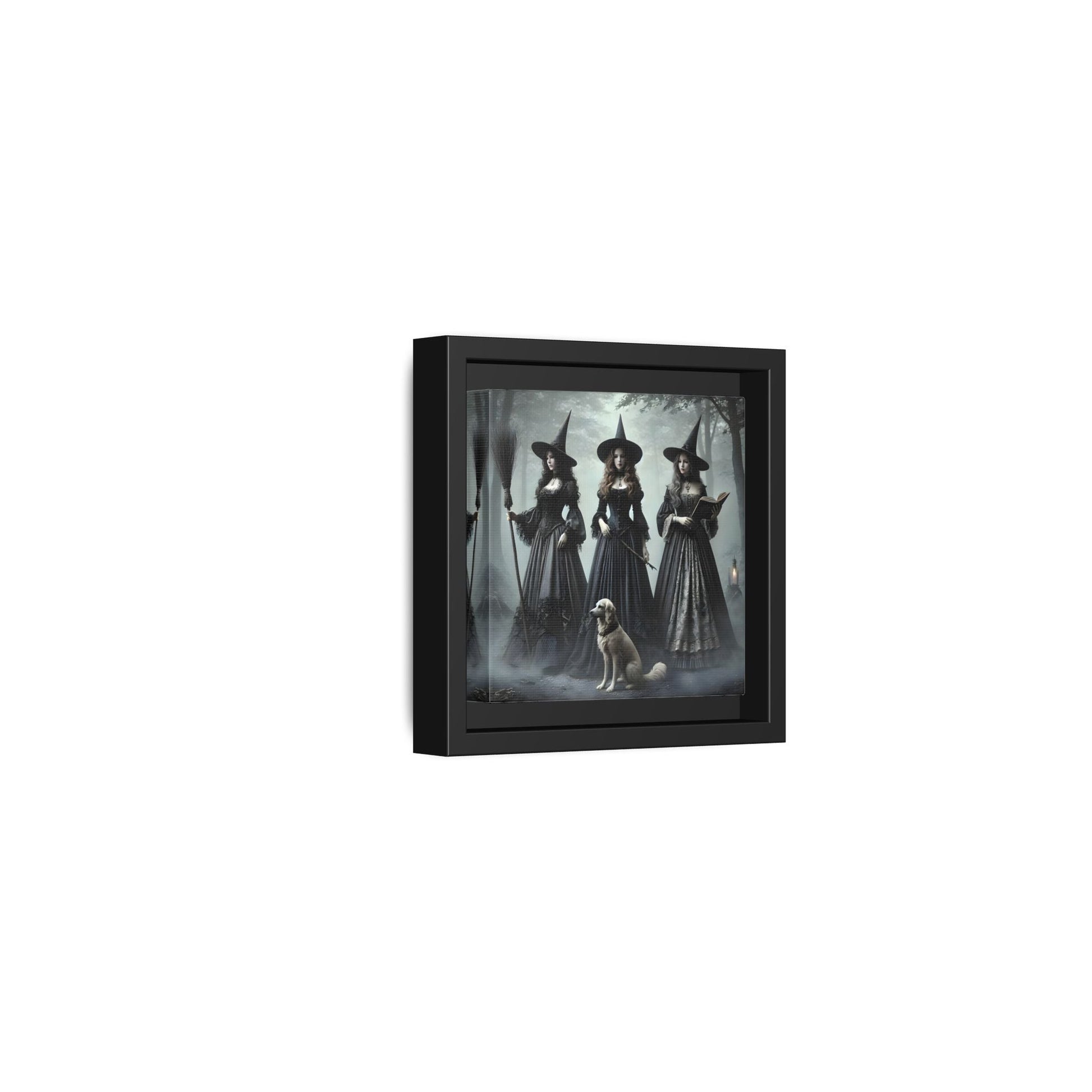 Spooky Hell Witches Canvas Wall Art Print, Antique Vintage Victorian Era Prints - YesArtYes