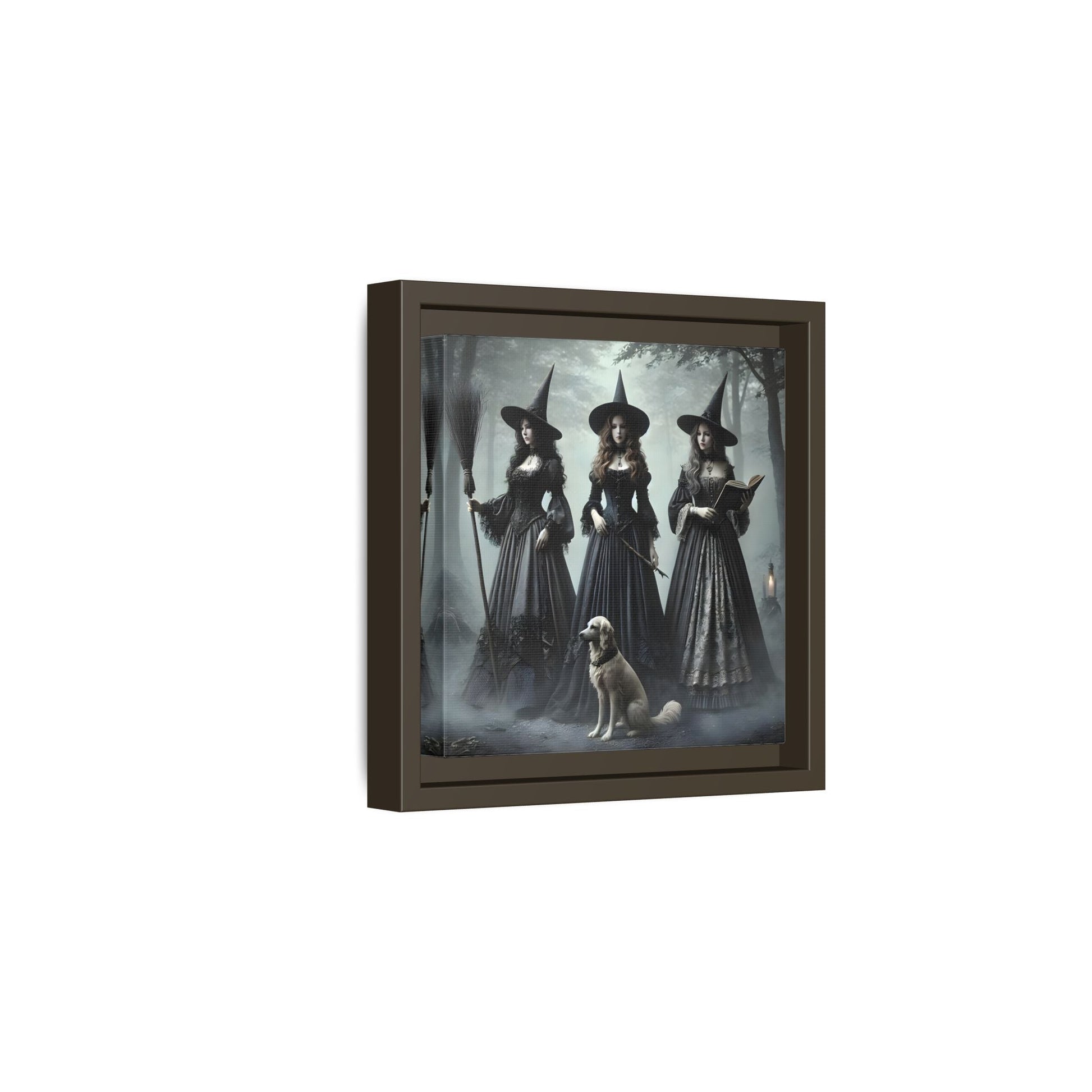 Spooky Hell Witches Canvas Wall Art Print, Antique Vintage Victorian Era Prints - YesArtYes