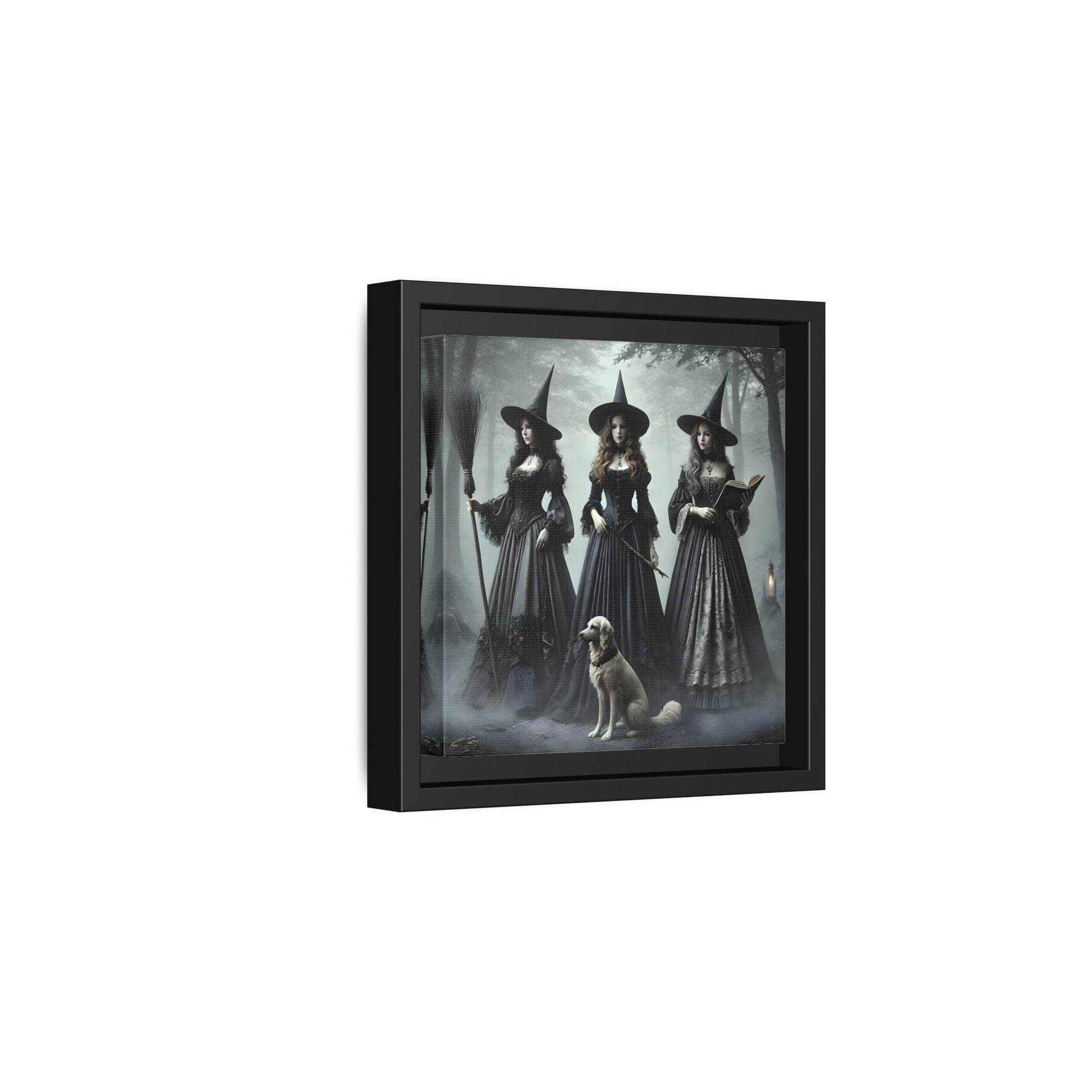 Spooky Hell Witches Canvas Wall Art Print, Antique Vintage Victorian Era Prints - YesArtYes