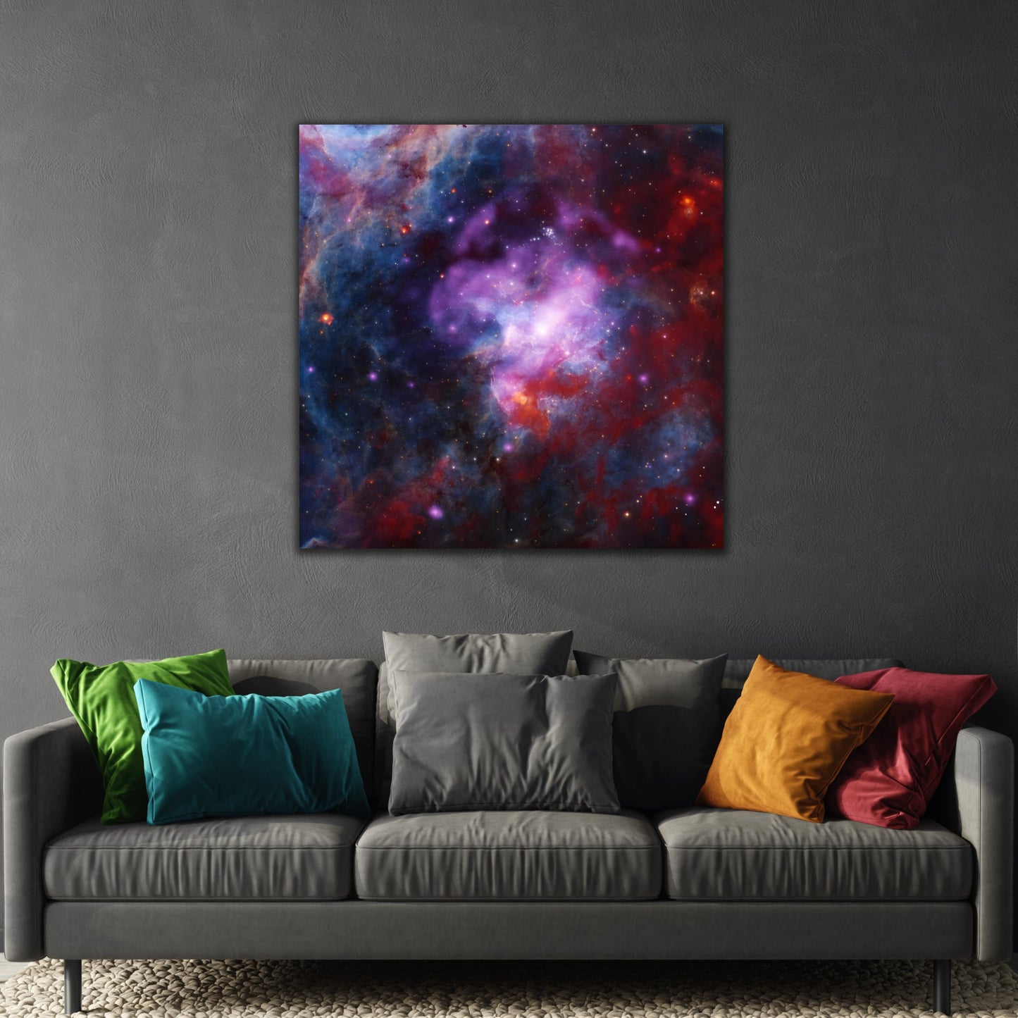 Square Framed NASA Canvas Prints - Spectacular Supernova Celestial Fireworks Deep Space Wall Art