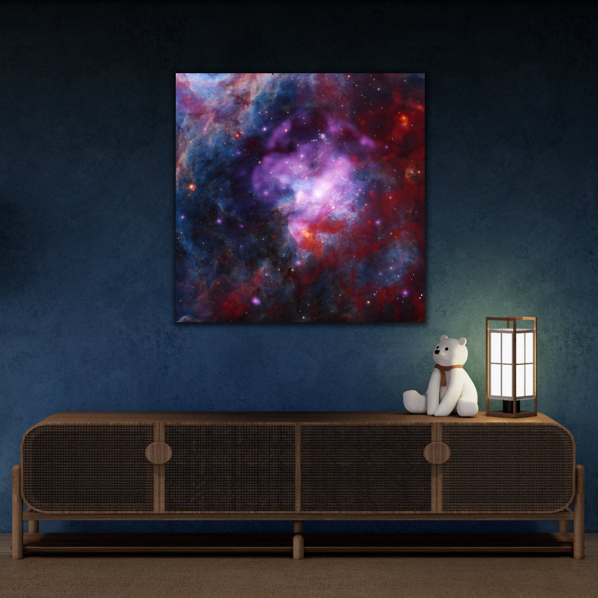 Square Framed NASA Canvas Prints - Spectacular Supernova Celestial Fireworks Deep Space Wall Art