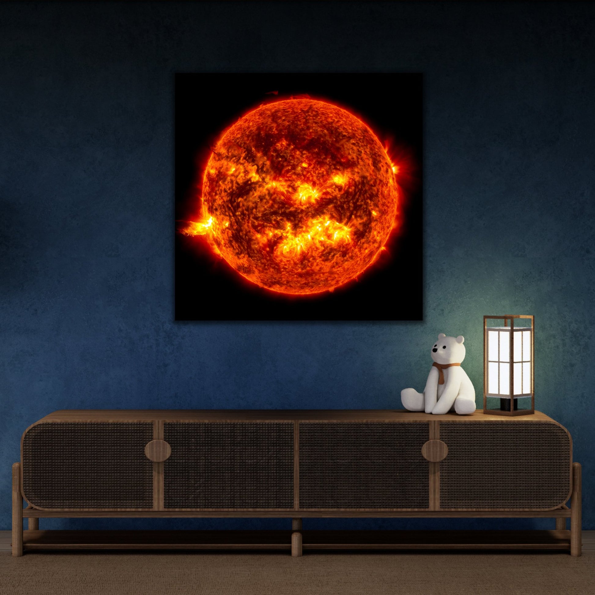 Canvas Wall Art NASA Print - Solar Flare Deep Space