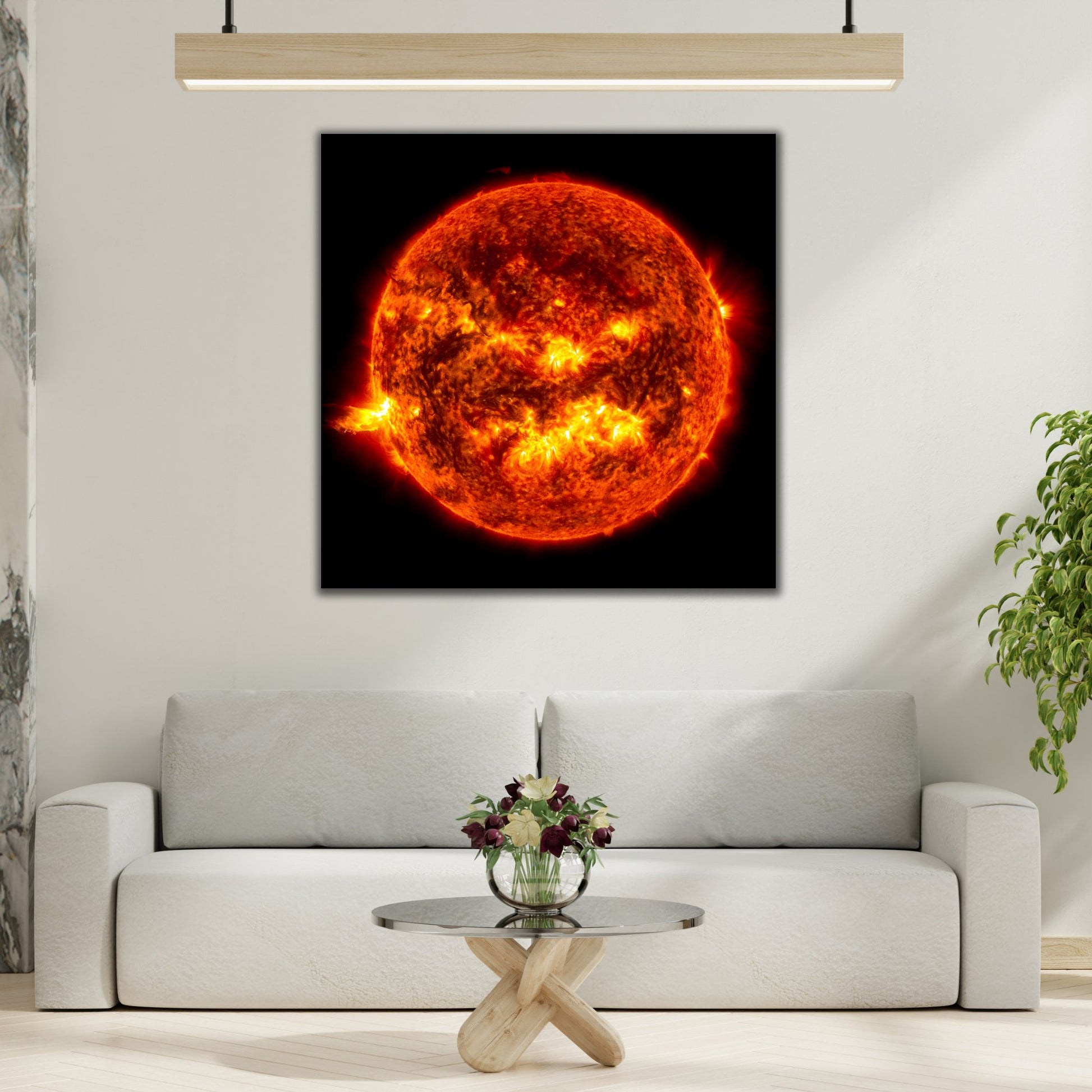 Canvas Wall Art NASA Print - Solar Flare Deep Space