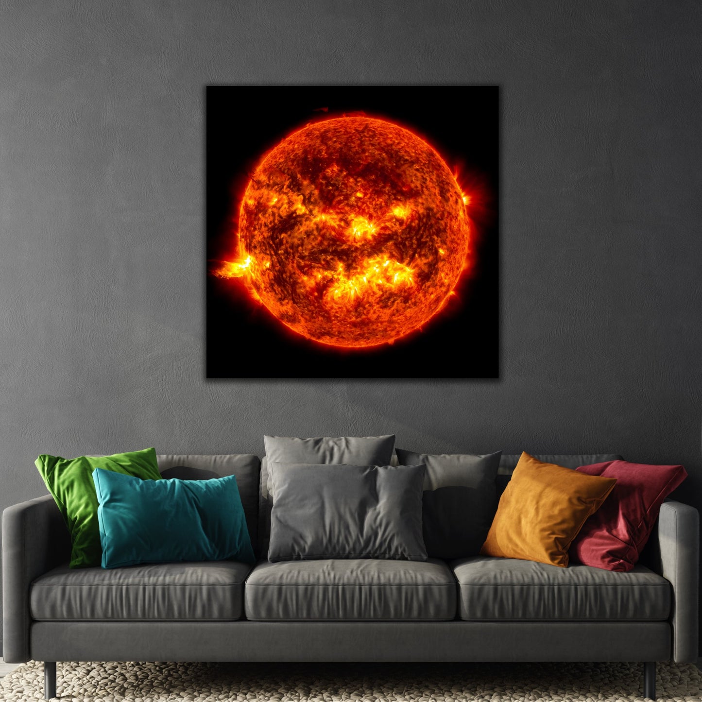 Canvas Wall Art NASA Print - Solar Flare Deep Space