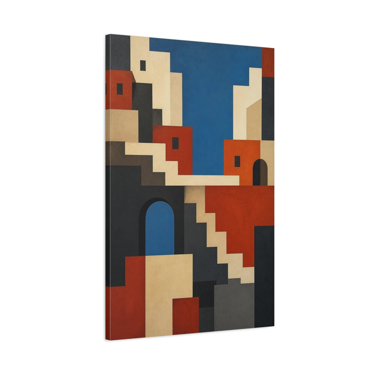 Main Mockup. Stacked Urban Facades shown as canvas print