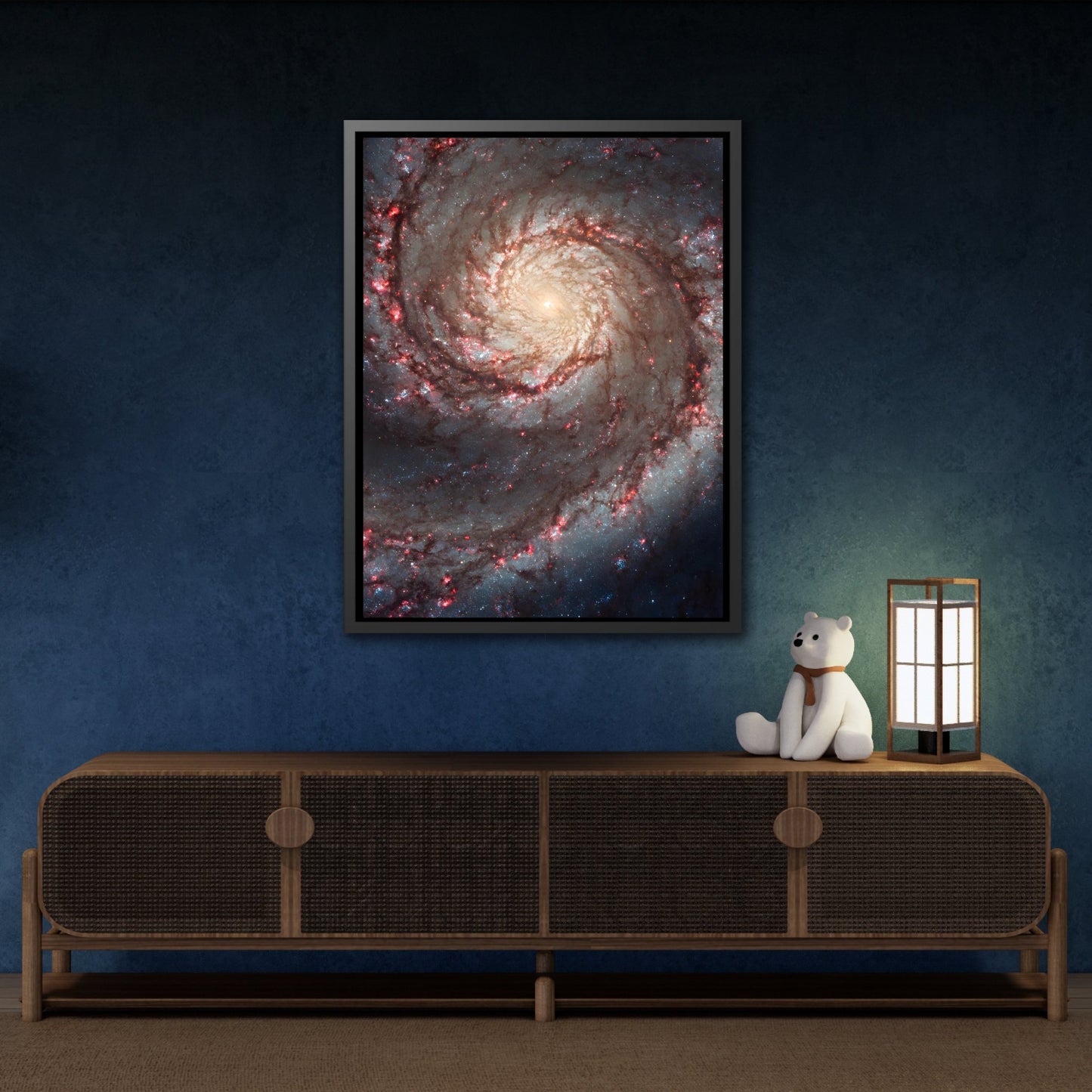 Canvas Wall Art NASA Space Prints - Spiral Hubble Image