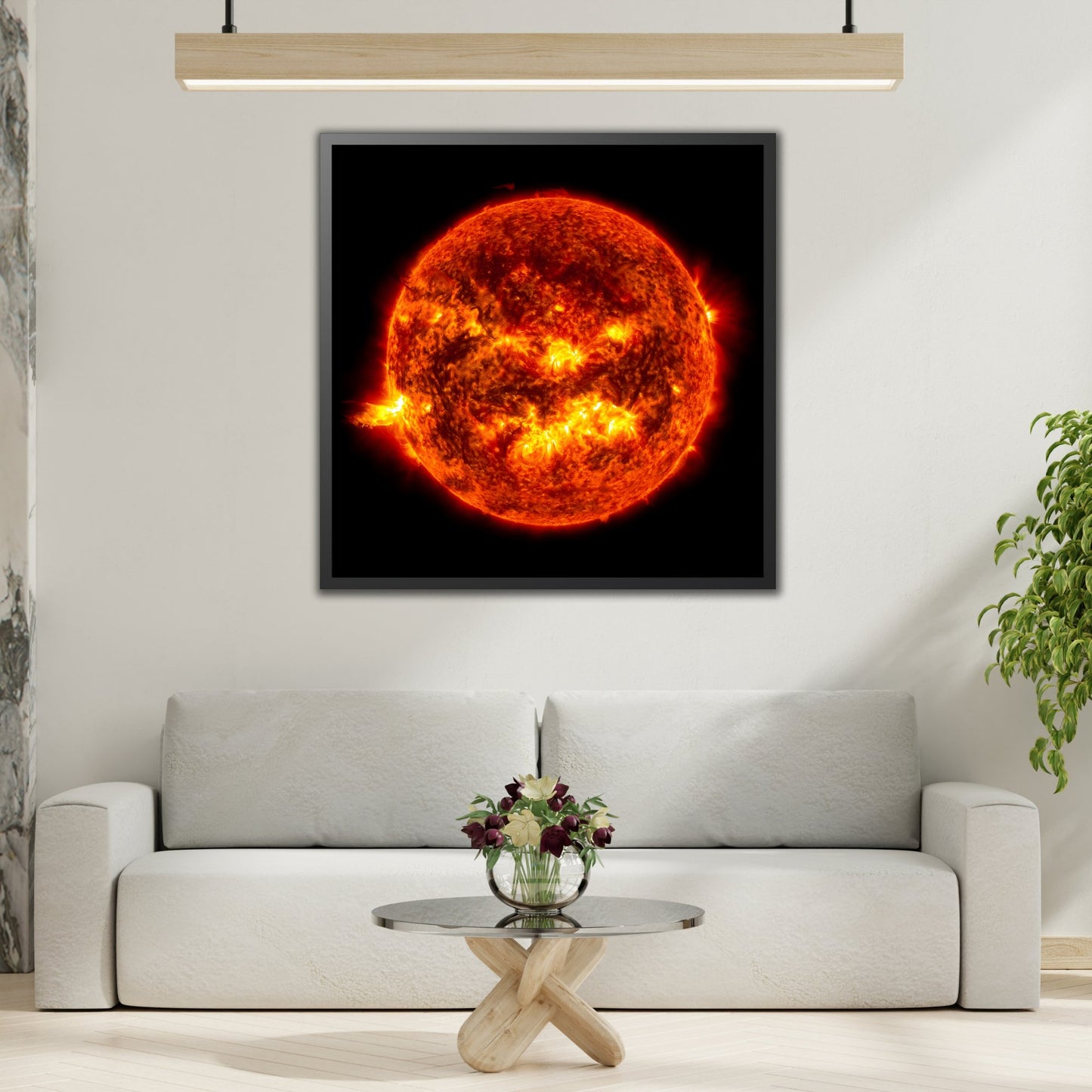 Space Canvas NASA Wall Art Prints Solar Flare