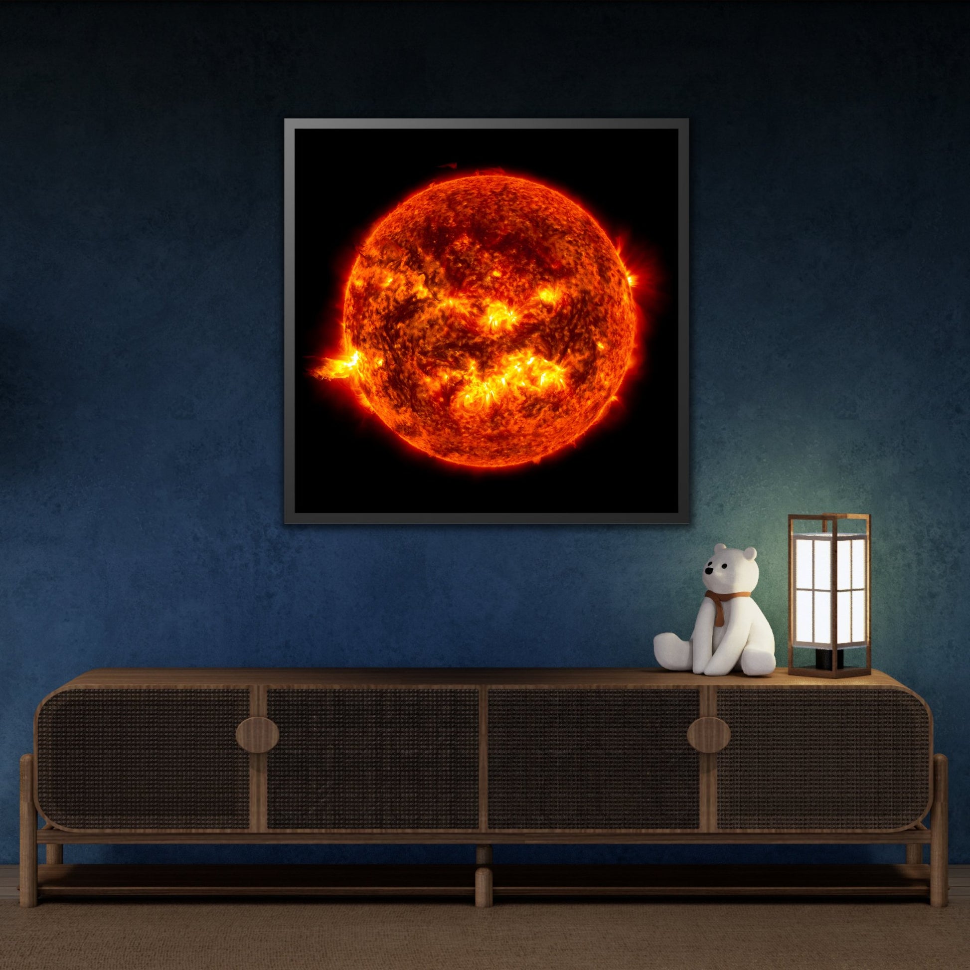 Space Canvas NASA Wall Art Prints Solar Flare