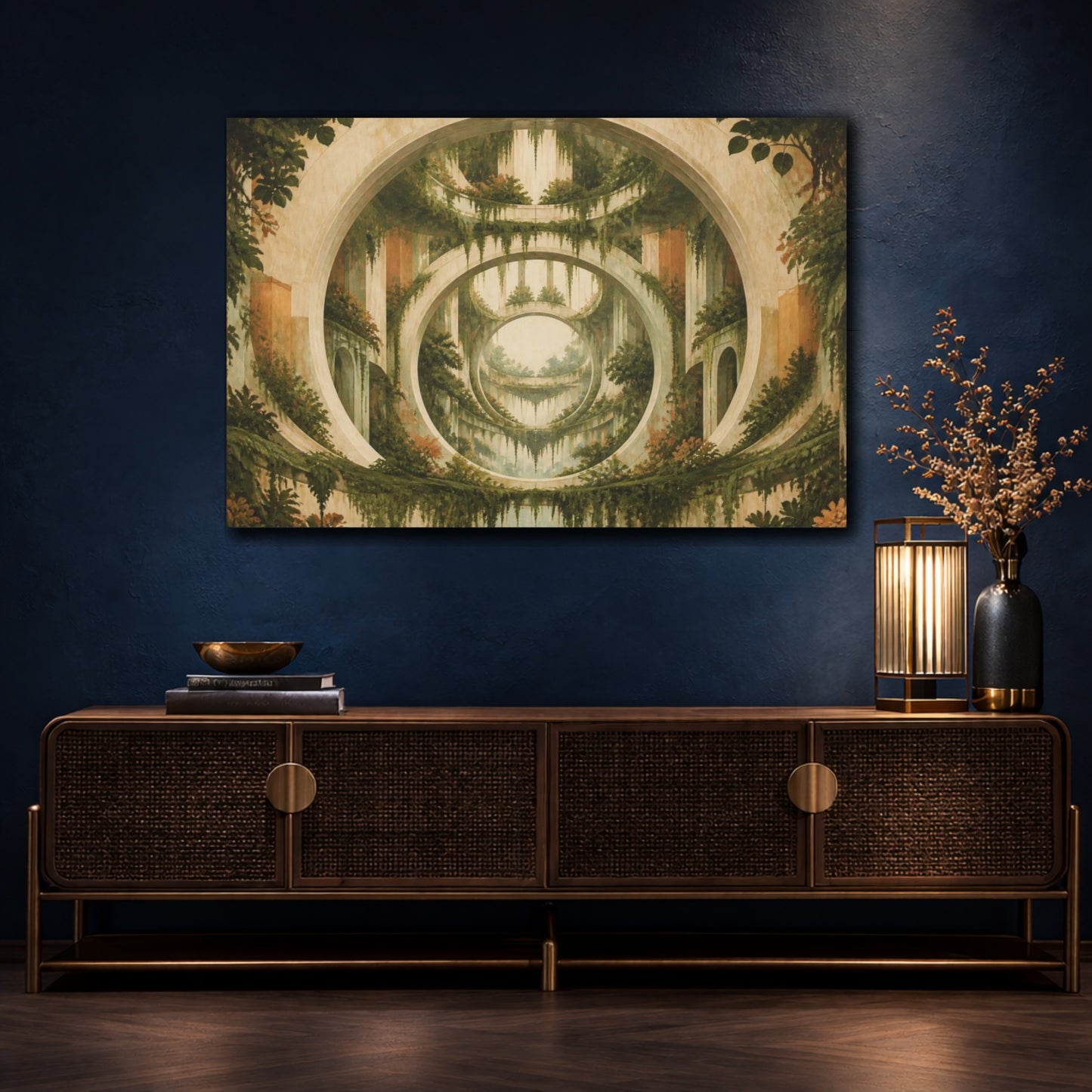 Mockup 4. Suspended Forest Arches shown as canvas print