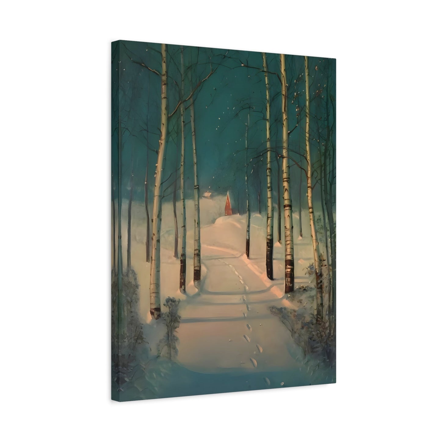 Svend Rasmussen Snow Canvas Print - Return to Home Wall Art - YesArtYes