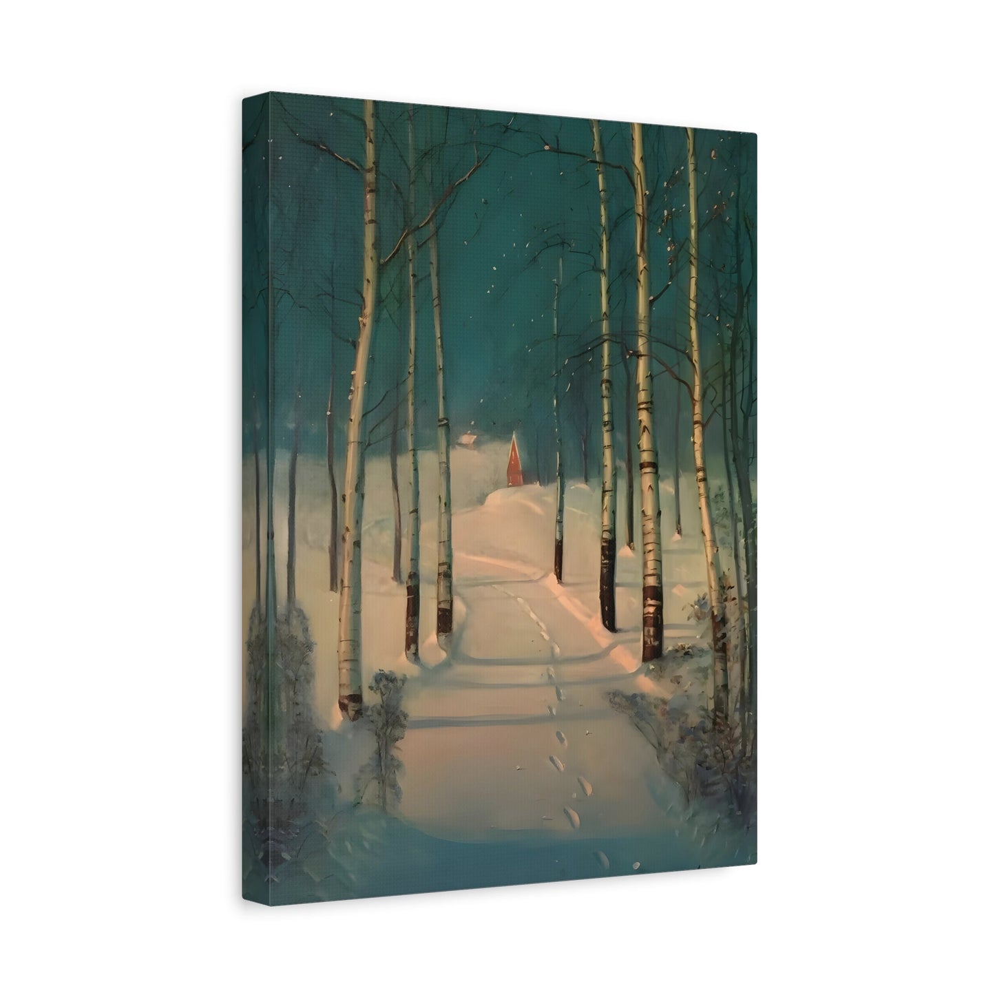 Svend Rasmussen Snow Canvas Print - Return to Home Wall Art - YesArtYes