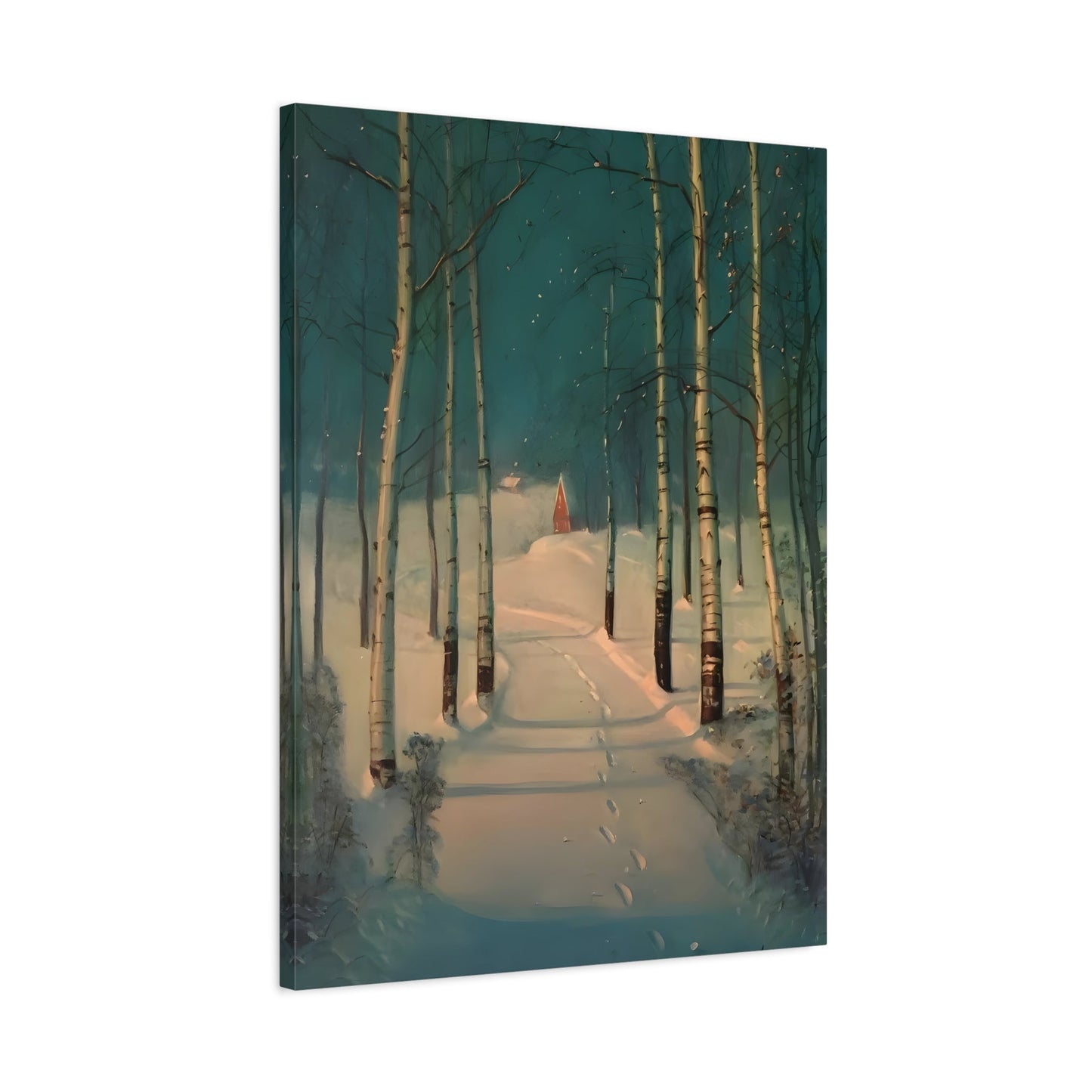 Svend Rasmussen Snow Canvas Print - Return to Home Wall Art - YesArtYes