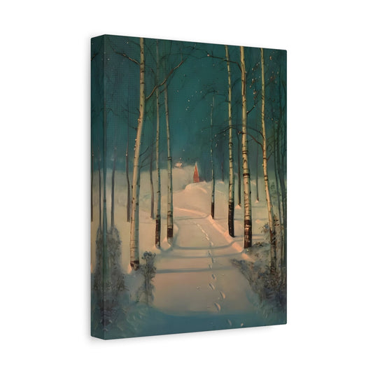 Svend Rasmussen Snow Canvas Print - Return to Home Wall Art - YesArtYes