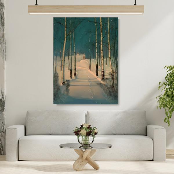 Svend Rasmussen Snow Canvas Print - Return to Home Wall Art - YesArtYes