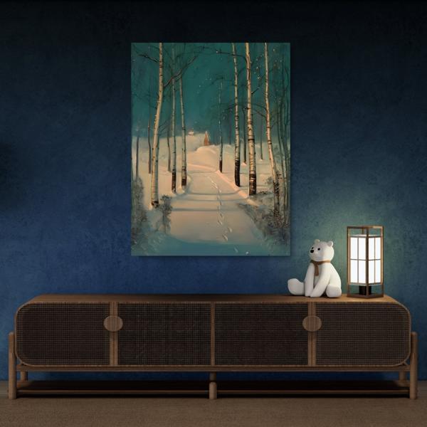 Svend Rasmussen Snow Canvas Print - Return to Home Wall Art - YesArtYes