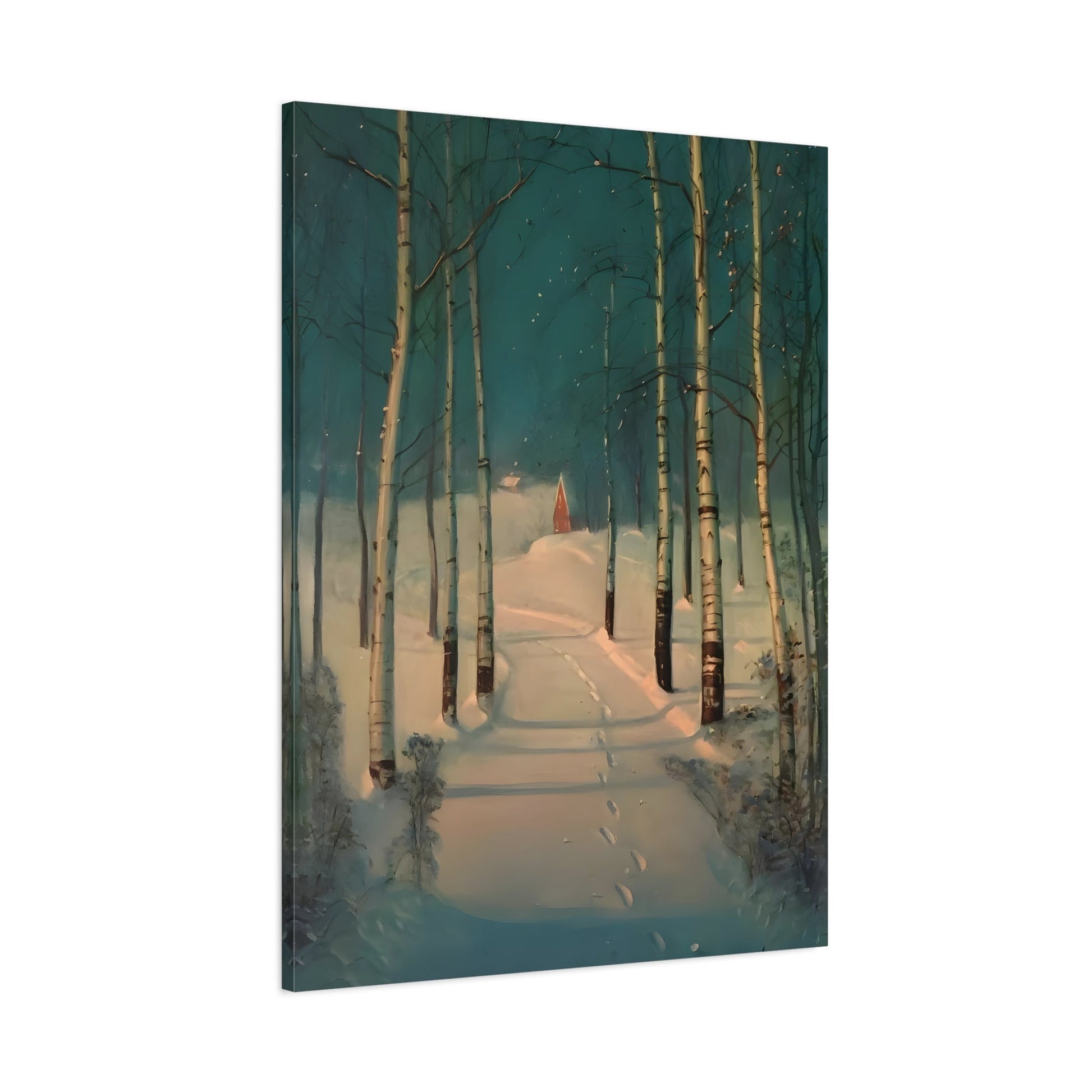 Svend Rasmussen Snow Canvas Print - Return to Home Wall Art - YesArtYes