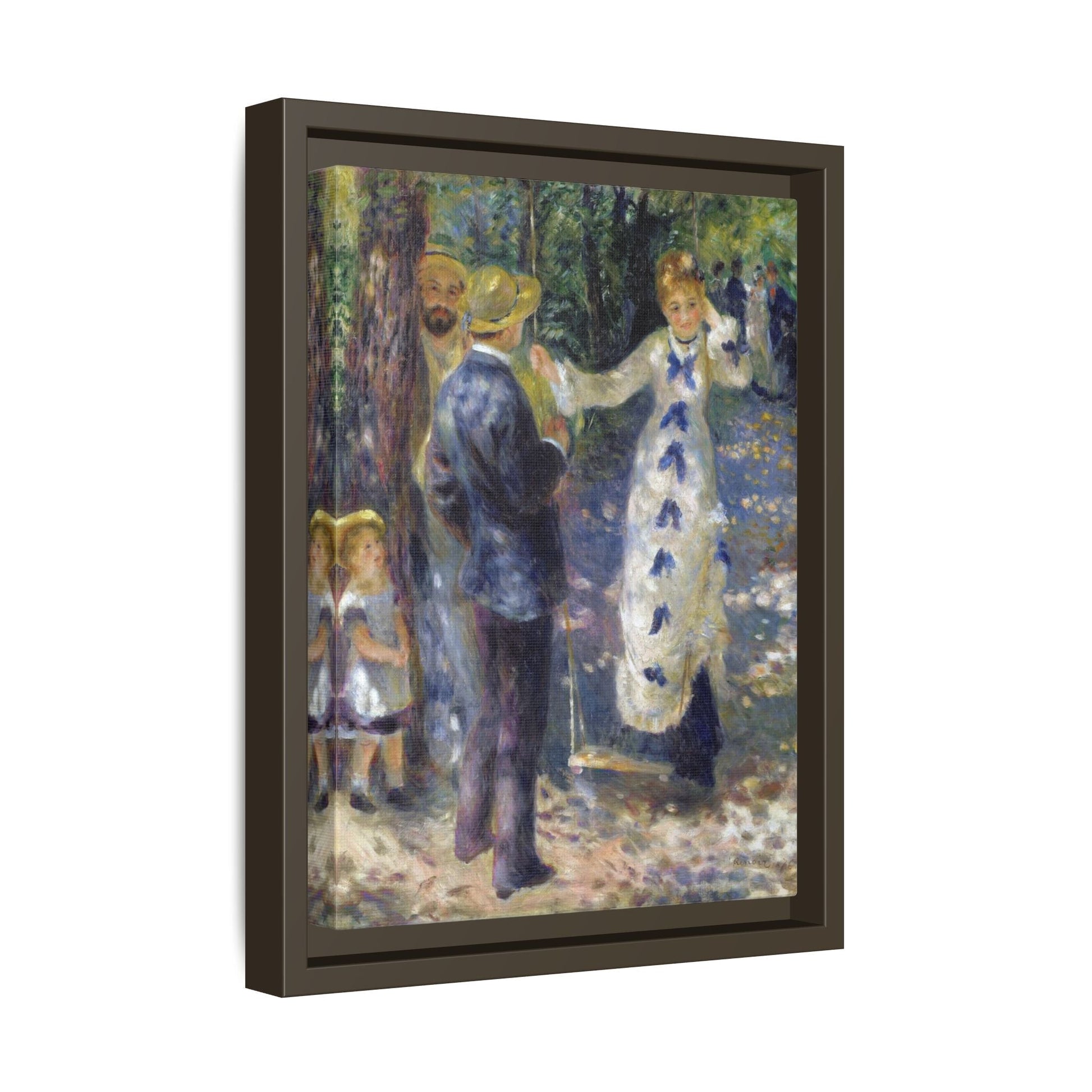 Swing Canvas Wall Art Prints - Vintage Renoir Reproduction in Exclusive Frame - YesArtYes