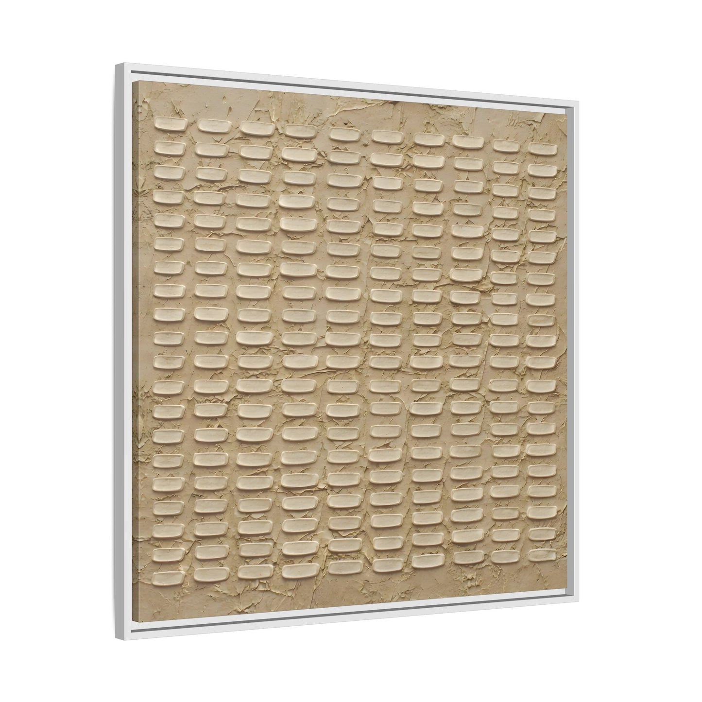 Textured Neutral Abstract Wabi Sabi - Canvas Framed Wall Art Print - YesArtYes